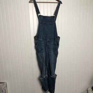 Urban Outfitters BDG Knee Slit Demin Overalls